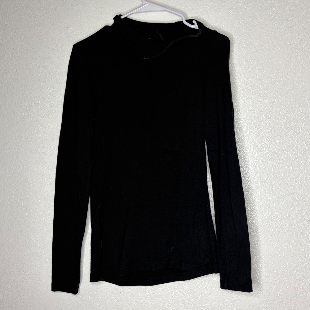 Icebreaker Merino 260 Womens XS Black Quarter Zip Long Sleeve Base Layer Top